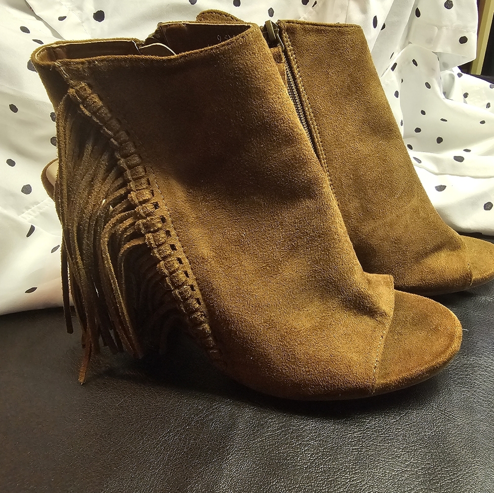Coconuts by Matisse Fringed Open Toe Boot